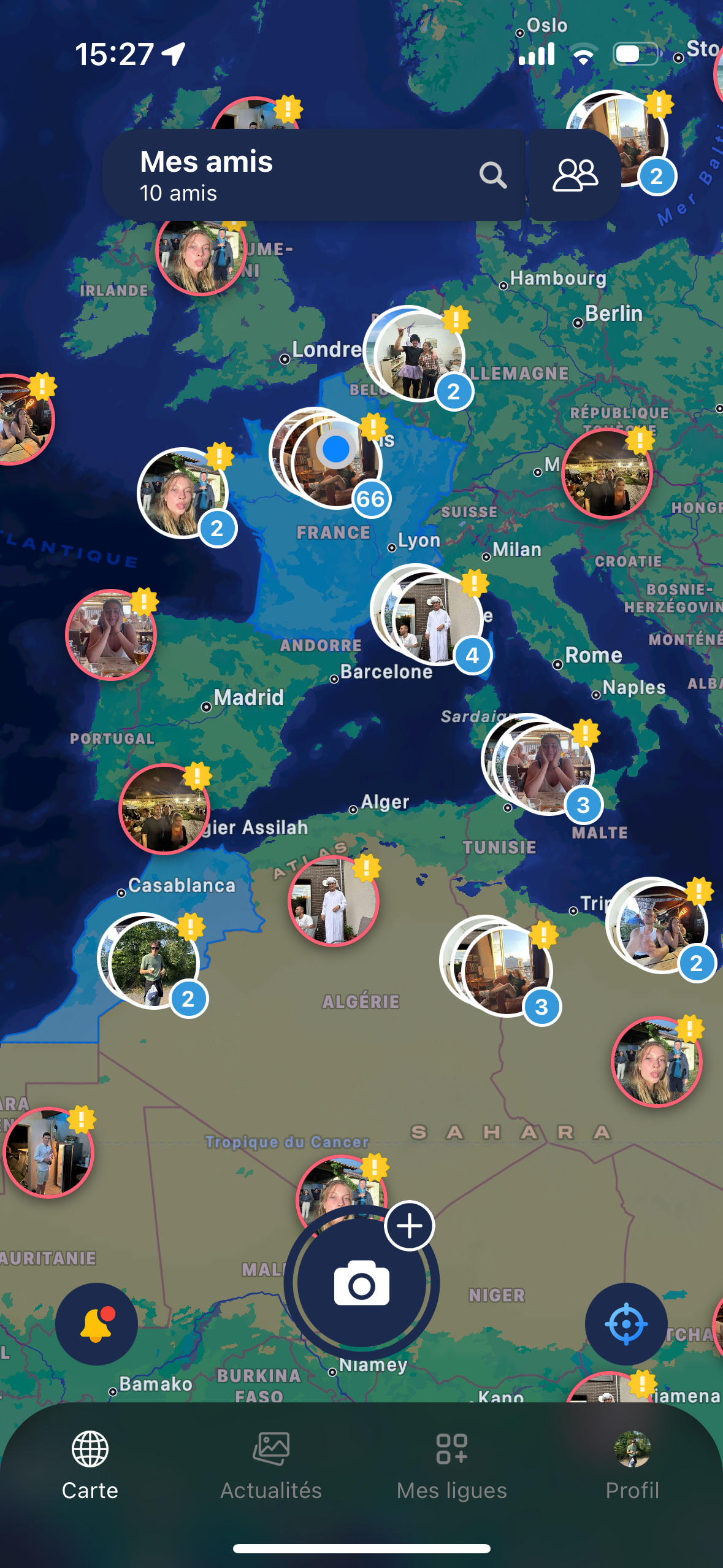 Capture d'écran Agerius - Carte